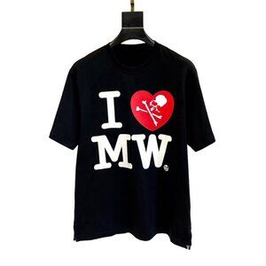 Mastermind Japan Skull And Heart Letter Print Short-Sleeved T-Shirt